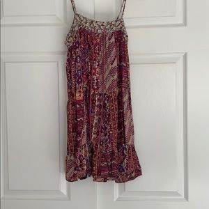 Boho floral shift dress